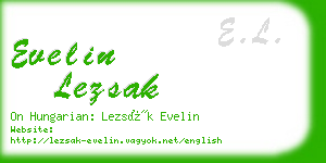 evelin lezsak business card